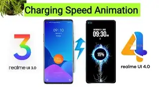 Realme Ui 4.0 vs Realme Ui 3.0 Charging Animation comparison After Realme Ui 4.0 update