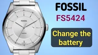 How to replace the battery Fossil FS5424 watch | Caliber 2115