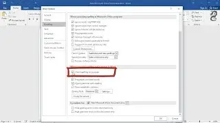 How to turn grammar check and spell check on or off  in Word