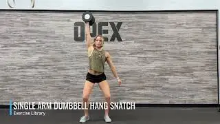 Single Arm Dumbbell Hang Snatch