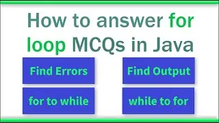 How to solve MCQ on Java for statement