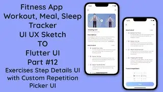 #12 Fitness Workout App UI in Flutter | Exercises Step Details UI | UI/UX Design
