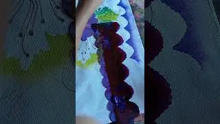Pintando barradinho #asmrpainting #acrylicpainting #painting #guardanapo #pintura #artesanato