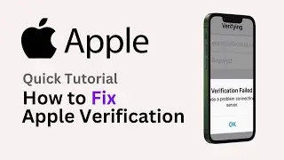 How to Fix Failed Verification for Apple ID (2024) - Problem Connecting to Server