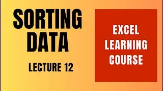 Sorting Columns in Excel Sheet, Excel Tips, Excel Tutorials