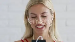 Cheerful Female Touching Neck - (people) Stock Footage | Mega Pack +40 items