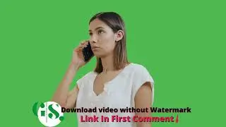Girl Talking on phone  Green Screen Video