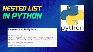 Nested List IN Python | Data Analyst 