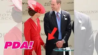 Princess of PDA! Formal Kate can't just resist cosying up to Prince William in public