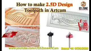 How to make 2.5D Design toolpath in Artcam 