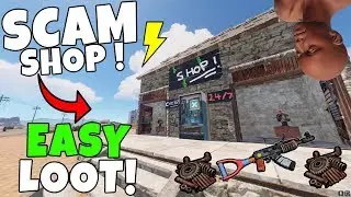 RUST | BAITING PLAYERS into a SCAM SHOP for SICK LOOT ! Trap Base