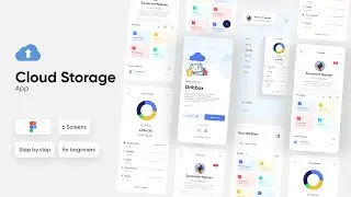 Cloud Storage App UI Design Using Figma | Figma Tutorials