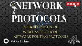 Network Protocols | Internet, Wireless, Network Routing Protocol | COMPUTER NETWORKS | VAK's Lecture