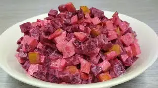 Салат из свеклы и яблок! Простые рецепты!