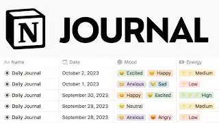 Build a Daily Journal in Notion with Me! (Step-by-step Tutorial)