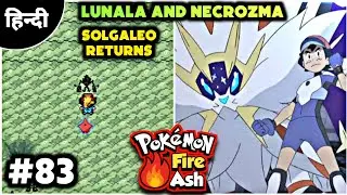Necrozma & Lunala || Solgaleo Returns Pokemon Fire Ash Ep 83 in Hindi