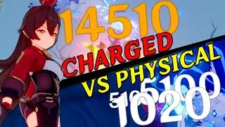 CHARGED SHOT vs PHYSICAL AMBER BUIILDS | GENSHIN IMPACT