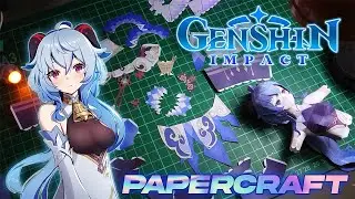 How To Make Ganyu Genshin Impact Papercraft (Time Lapse Build)