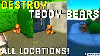 Destroy Teddy Bears at Holly Hedges - All Teddy Bears Locations! Domination 2 Challenges Fortnite