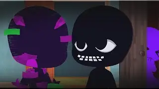 Entities, rainbow friends react the intruder |in the multiverse (rainbowfriends and doors animation)