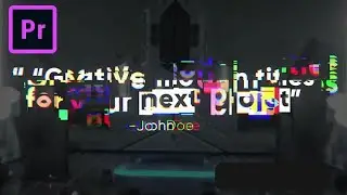 FREE Glith X Titles Template MOGRT for Adobe Premiere Pro + Tutorial