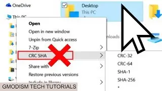 How To Disable CRC SHA Context Menu - Remove CRC SHA right click option