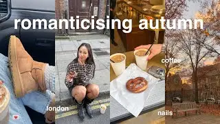 romanticising autumn🎧🍂💌 late september vlog, shopping, london, pumpkin spiced latte & studying