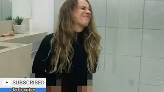 Girl pooping toilet 