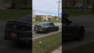 Loud Mustang GT 2-Stepping Leaving Cars & Coffee!