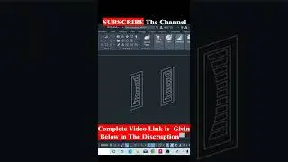 Create 3D Doors in AutoCAD Part-4