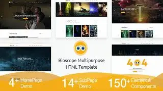 Bioscope - A Complete Video and Film Agency HTML Template | Themeforest Website Templates and Themes