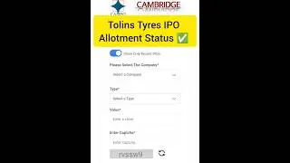 Tolins Tyres IPO allotment Status | Tolins tyres ipo allotment | tolins ipo GMP Today | 