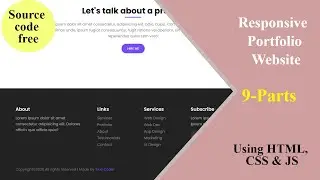 Personal Portfolio website using HTML, CSS and JavaScript (from scratch)  | Part - 9