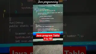 Print Table 1 to 10 in java program 