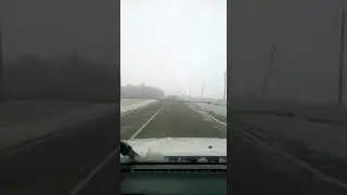 23 ноября. Трасса Чекон - Анапа. Валит снег и туман.