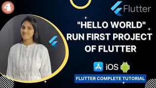 4 - Run Hello World in Flutter | How to Run Hello World Flutter App in Android Studio 2022