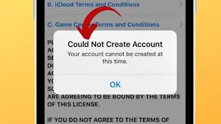 Solved✅: Could Not Create Account Your Account Cannot Be Created At This Time | iOS 18