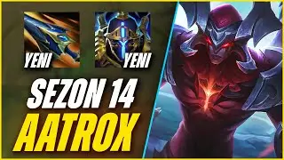 YENİ EŞYALAR İLE AATROX FENA OP | 100 CAN İLE 1V3 ATTIM | SEZON 14 AATROX | Boratello LoL