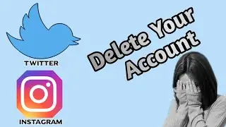 How to delete instagram account permanently / how to delete twitter account /  Instagram account