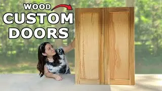 I built the cabinet doors for my laundry | DIY SHAKER cabinet doors | Laundry Makeover part 6