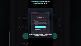 ✨ Stylish Login Form with Cool Border Animation | CSS & JS 