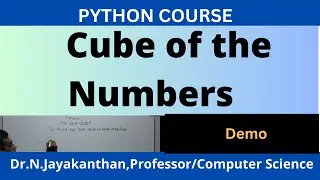Python Program Tutorial: How to Print the Cube of Numbers in a List