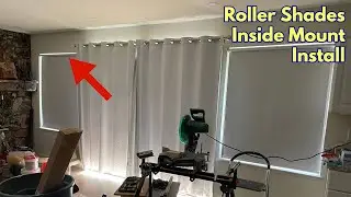 How to install inside mount roller shades