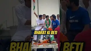 Vinesh Phogat Grand Welcome In India , Bharat Ki Beti Vinesh Phogat #shorts #vineshphogat