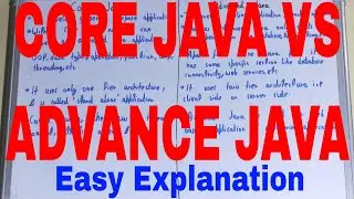 Core Java and Advanced Java Difference|Difference between Core Java and Advanced Java|Java