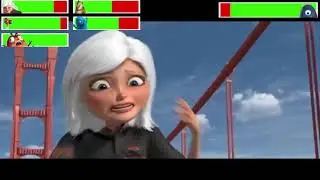 Monsters vs. Aliens Golden Gate Bridge Scene with healthbars (Edited By 