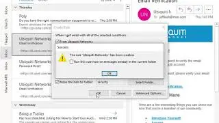 Setting up Outlook Rules.  Make information-actionable.