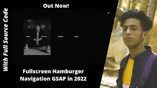 How to add Fashion Fullscreen Hamburger Navigation GSAP Animation on your website in 2022 by jishaan