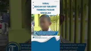 VIRAL! Bocah SD di Tuban Terjepit Tembok Pagar Sekolah, Tangis Histeris Takut Tak Bisa Lepas