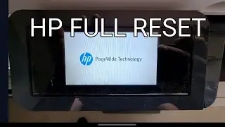Full reset HP PageWide Pro 377 477 577 552 managed 55250dw FACTORY RESET